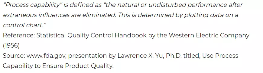 7 APQR FDA Process Capability