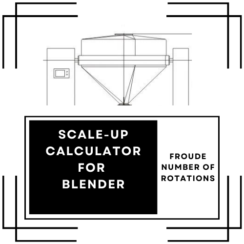 Scale Up calculator Blender Froude number of rotations