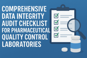 Comprehensive Data Integrity Audit Checklist for Pharmaceutical Quality Control Laboratories